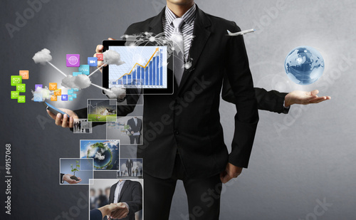 Photo: Technology in the hands Technology in the hands