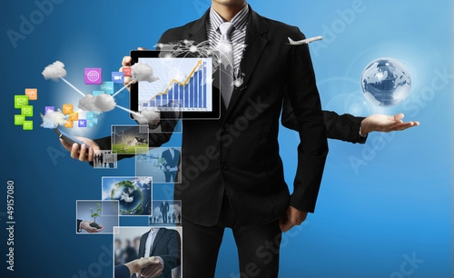 Photo: Technology in the hands Technology in the hands