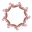 Charming Delicate Lacy Polygon Border
