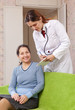  doctor asks mature patient feels
