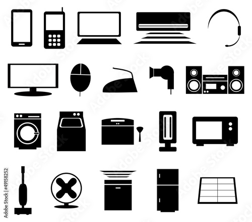 Vector: 電化製品 アイコン 電化製品 アイコン