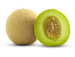 Full and Half Cantaloupe
