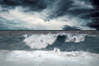 View of storm seascape