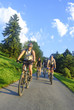 rasante Abfahrt mit dem MTB