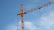 Lifting construction crane. construction site 