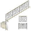 Wrought iron stairs railing