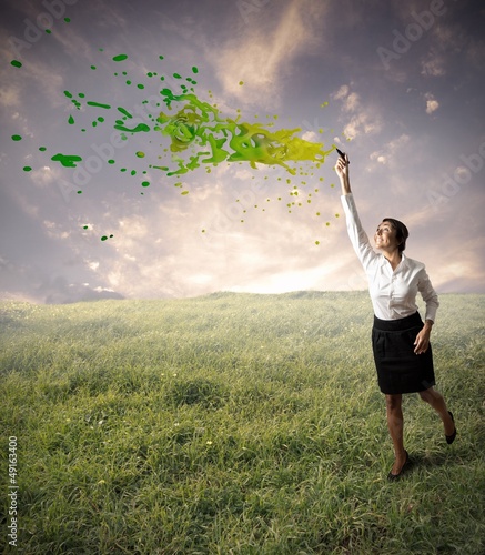 Photo: Green business Green business