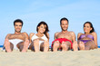 Happy Group Of Friends Vacation