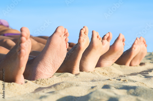 Photo: Feet relax at beach Feet relax at beach