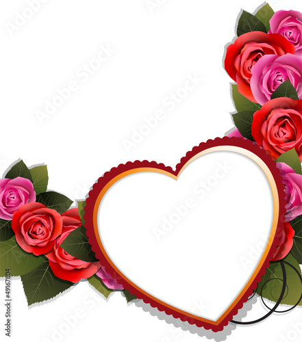 Vector: Rose wreath Rose wreath