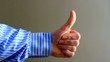 Thumbs up and down.