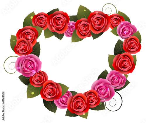 Vector: Heart Shaped Arrangement Heart Shaped Arrangement