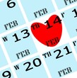 Illustration: 2013 valentine's date calendar icon 2013 valentine's date calendar icon