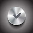 Vector check metal button