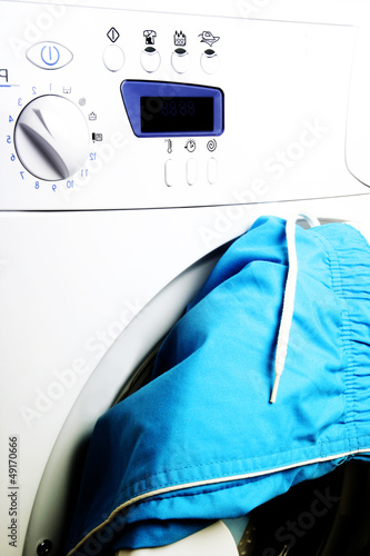 Photo: Trousers and laundry. Trousers and laundry.