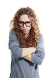 woman looking angry and frustrated
