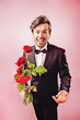 Man in love valentins day