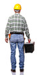 back view of handyman