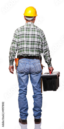 Photo: back view of handyman back view of handyman