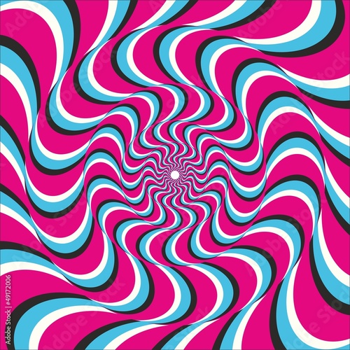Vector: Optical illusion ellipse wave Optical illusion ellipse wave