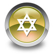 Yellow Glossy Pictogram "Star Of David"