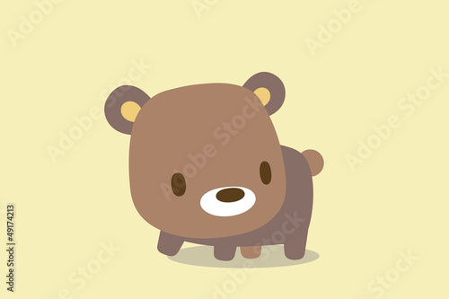 Illustration: クマのイラスト ベージュトーン クマのイラスト ベージュトーン