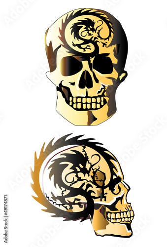Illustration: skull tattoo skull tattoo