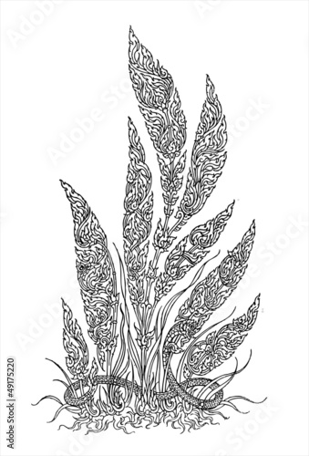 Illustration: origital line thai art origital line thai art