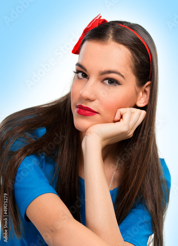 Photo: Portrait of a beautiful woman Portrait of a beautiful woman