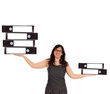 Business Woman with file folders