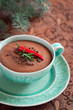 Foto: Chocolate mousse with rosemary and chilli pepper Chocolate mousse with rosemary and chilli pepper