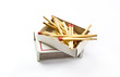 Group of matchstick isolated on white background