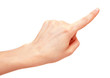 Pointing finger (showing)