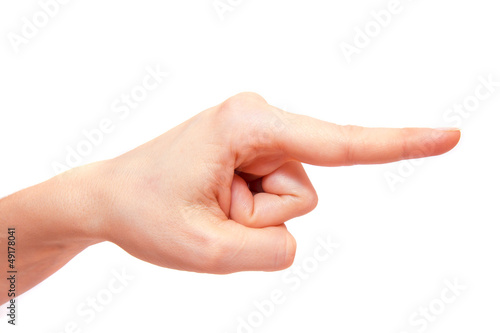 Photo: Pointing finger (showing) Pointing finger (showing)