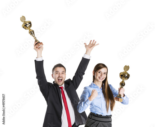 Photo: Successful business colleagues Successful business colleagues