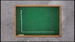 Business chart rising on chalkboard