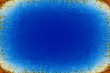 Abstract blue background with speckled border
