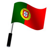Flagge Portugal wehend