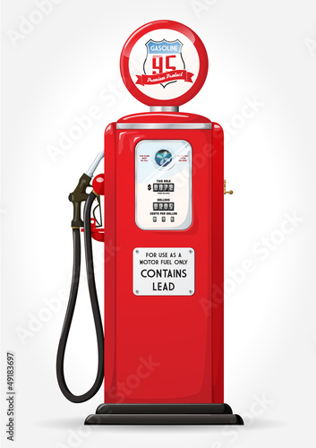 Vector: Gasoline pump retro Gasoline pump retro