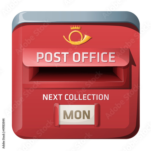 Vector: Mailbox, iOS style design Mailbox, iOS style design