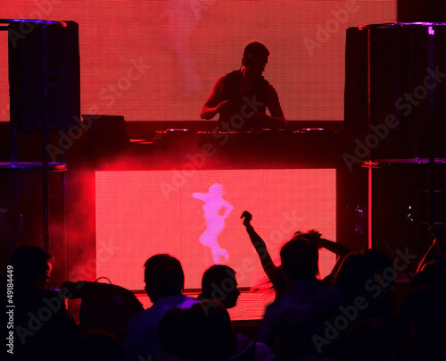 Photo: Dj playing the track Dj playing the track