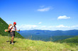 Summer hiking in the mountains.