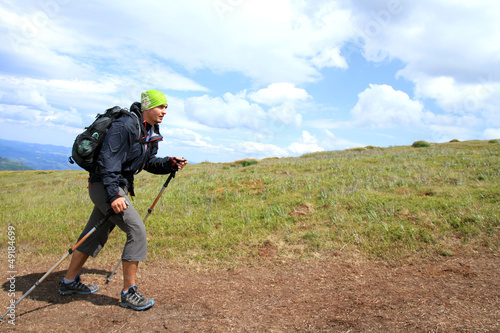 Photo: Summer hiking in the mountains. Summer hiking in the mountains.
