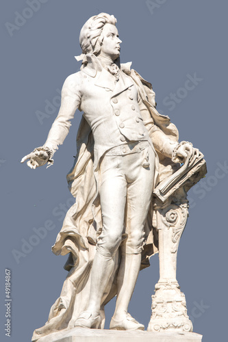 Photo: Statue of Wolfgang Amadeus Mozart in Vienna. Statue of Wolfgang Amadeus Mozart in Vienna.