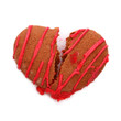 Gingerbread heart broken