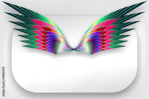Vector: Ali Astratte a Colori Logo - Abstract Wings Design - Vector Ali Astratte a Colori Logo - Abstract Wings Design - Vector