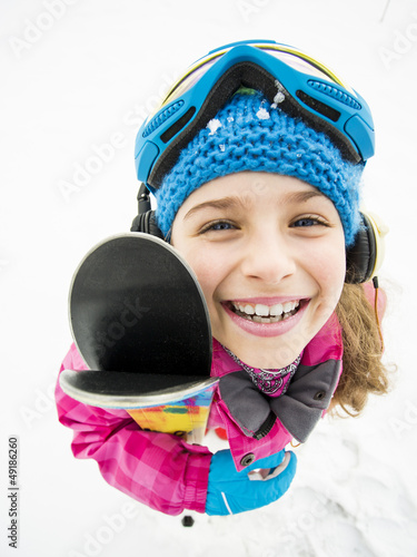 Photo: Skiing, winter sports - portrait of young skier Skiing, winter sports - portrait of young skier