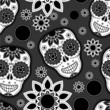 Vector: Sugar skull seamless pattern Sugar skull seamless pattern