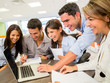 Happy business group
