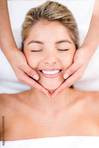Photo: Happy woman at the spa Happy woman at the spa